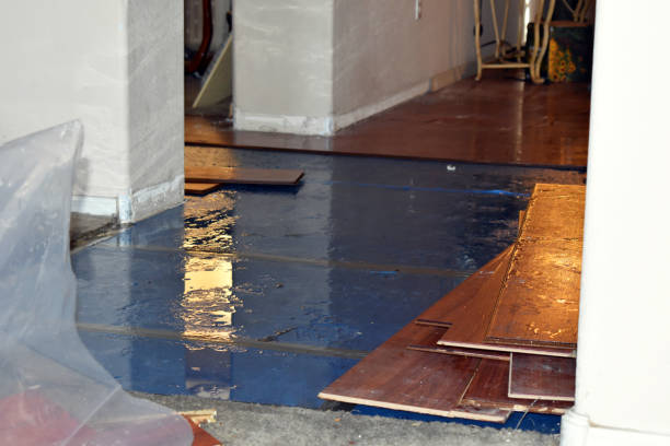 Professional Sewage Cleanup technician working in Commerce, OK